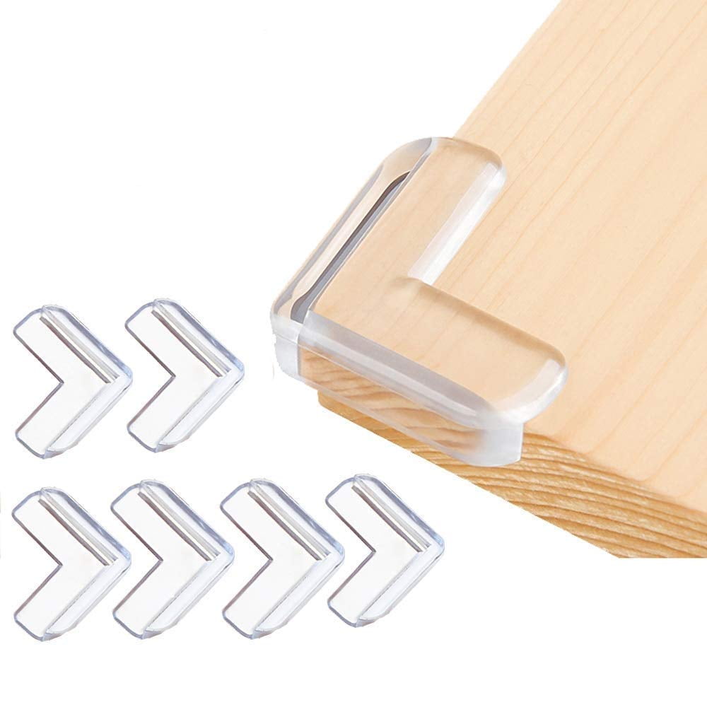 Clear Adhesive High Resistant Gel Baby Proofing Corner Guard For Baby Safety 20 Pack Table Corner Protector For Furniture 