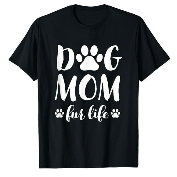 AALJY Dog Mom Fur Life Shirt Mothers Day Gift for Women