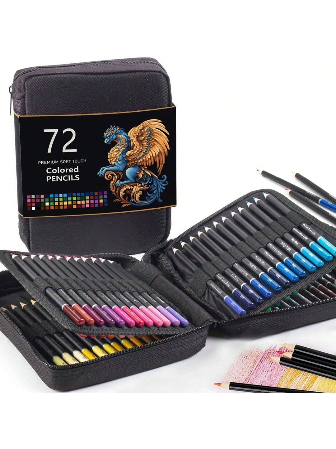 Castle Art Supplies 72 Piece Colored Pencil Set for Adults