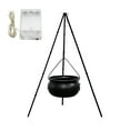 thumbnail image 2 of Diceymbol Large Halloween Witch Cauldron Decor Outdoor Tripod Set with LED Lights, Pot & Metal Stand, Perfect for Porch, Yard & Haunted Displays, 2 of 7
