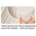 thumbnail image 7 of MMJ Quilted Waterproof Fitted Sheet 150x200cm Cotton Soy Mattress Protector for Bed, 7 of 7