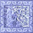 thumbnail image 1 of Ahgly Company Machine Washable Indoor Square Animal Blue Traditional Area Rugs, 3' Square, 1 of 4