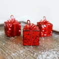 thumbnail image 3 of Luolandi Christmas Decoration Foam Present Bags Ornaments Under Tree Red Golden Sequin Red, 3 of 9