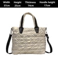 thumbnail image 4 of Bolso de mano acolchado para mujer, bolso de mano tipo shopper, bolso tipo hobo suave e impermeable, bolsos de hombro ligeros para el trabajo, el entrenamiento, 4 of 6