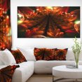 thumbnail image 1 of Fleurs Orange Fractales Abstraites - Impression sur Toile Florale, 1 of 3