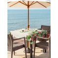 thumbnail image 2 of Outdoor Tablecloth with Umbrella Hole and Zipper, Merry Christmas Square Table Cloth 60x60 Inch Waterproof Tablecloth, Holly Leaves Red Berries Xmas Pine Needles Picnic Table Cover for Patio Camping, 2 of 7
