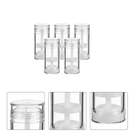 GOOHOCHY 5-Pack Empty Deodorant Containers for DIY Makeup and Cosmetic Storage Enthusiasts