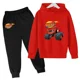 thumbnail image 3 of Conjunto de sudaderas con capucha para niños y niñas, sudaderas con capucha de dibujos animados y pantalones largos, traje de 2 piezas, conjuntos para niños, ropa de Blaze y los Monster Machines, 3 of 5