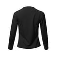 thumbnail image 2 of FashionOutfit Women's Casual Cropped Fitted Blazer With Open Front Closure And Scalloped Detail, 2 of 4