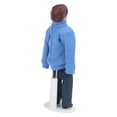 thumbnail image 3 of Casa De Muñecas 1:12, Figuras De Hombre Joven, Personas De Porcelana En Miniatura Con Decoración De Suéter Azul, 3 of 7