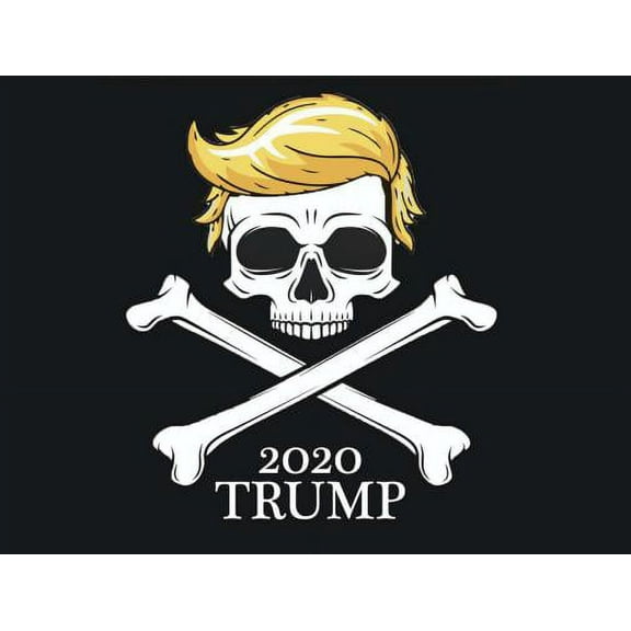 Trump 2020 Skull 3'X5' Flag Rough Tex® 100D