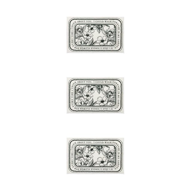 Destyer Floor Rug Soft Indoor Decor Wide Applications for Kitchen Doorway Bedroom Flower Rectangular 40x60cm 3Set