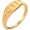 Golden 111, variant on Unisex Oval Digital Gold Tone Ring, Stainless Steel Personalized Simple Trendy Date Ring