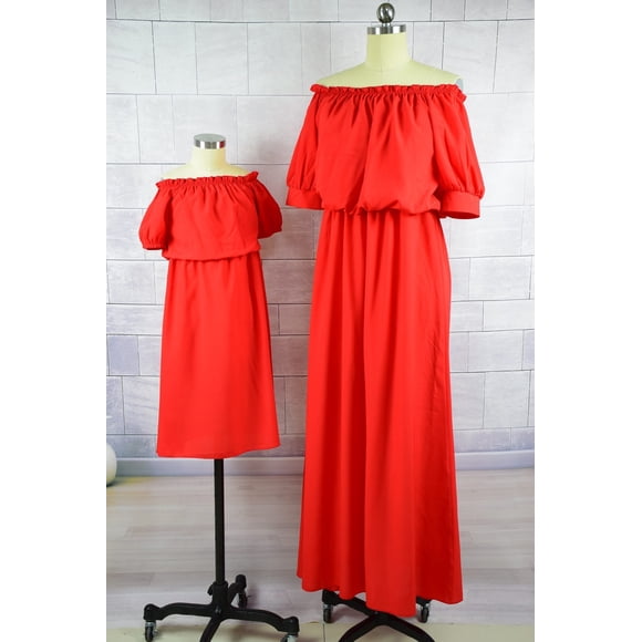 Mother And Daughter Dress boho Family Matching Outfits