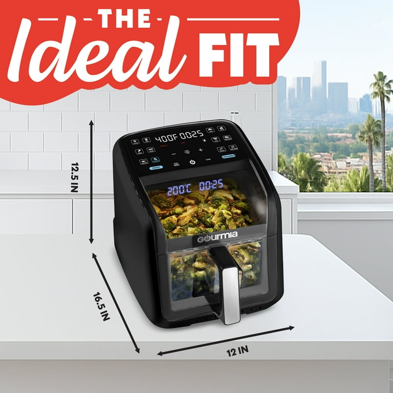 Gourmia Panorama 7-QT Digital Air Fryer with Panoramic View