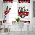 thumbnail image 5 of Fsddascl Christmas Truck Blackout Curtains for Bedroom/Living Room, Thermal Insulated Kitchen Curtains, Xmas Tree Red Plaid Snowflake Vintage Grommet Darkening Window Treatment Drapes 52"x84"x2, 5 of 6