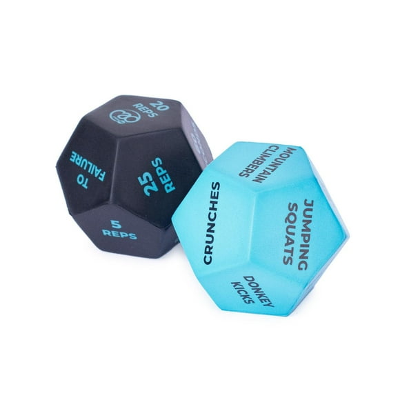 Fitness 12 Sided Fitness Dice (Pack of 2)