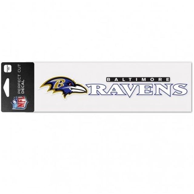 Baltimore Ravens Decal 3x10 Perfect Cut Color Wordmark