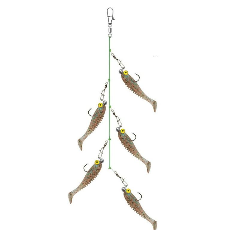 Cluster Lure artificial silicone soft bait T Tail Wobbler Pesca