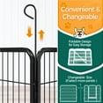 thumbnail image 3 of Yaheetech 31.5"H Heavy Duty Pet Playpen, Black, 8 Panel, 3 of 6