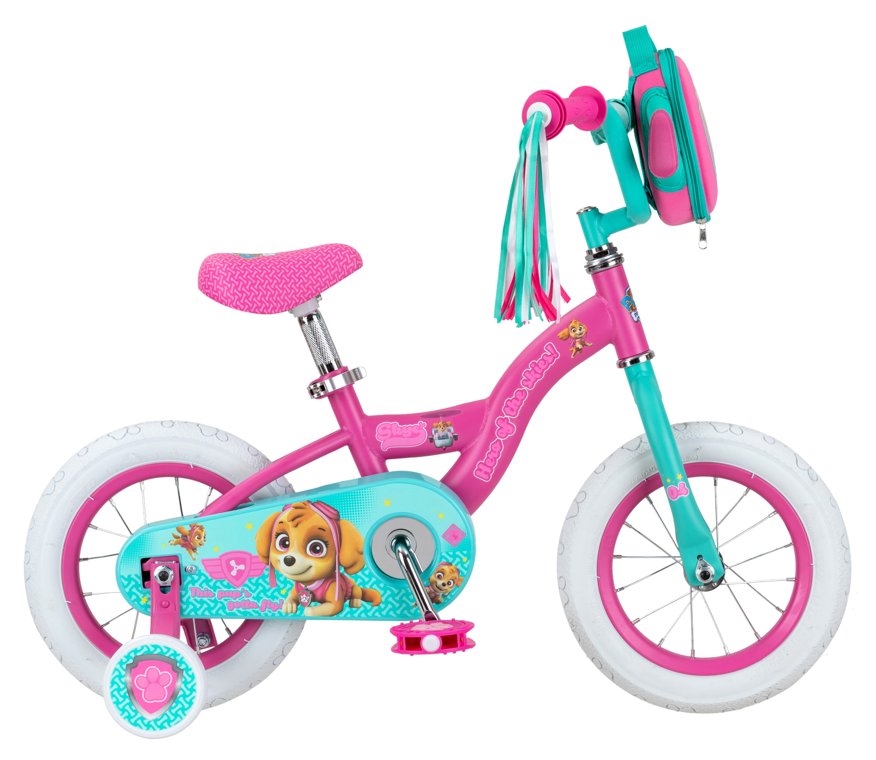 ages 2 to 4 Nickelodeon's PAW Patrol: Skye Sidewalk Bike pink 12 inch wheels 