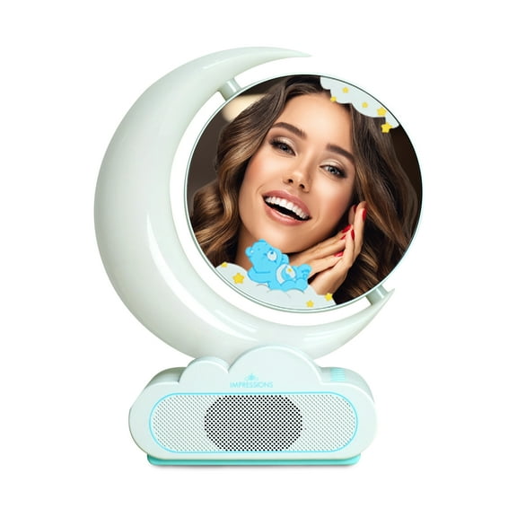 Impressions Vanity Care Bears Bedtime Moon Lamp Makeup Mirror with 7X Magnification and RGB Light