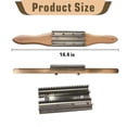 thumbnail image 5 of Buffing Wheel Rake Cleaning Tool for Polishing Wheel Compound with Beech Wood Handle & 4 Rows of Metal Teeth Rake, 5 of 5