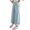 Light Blue, variant on VBEWZET Girls Split Hem Linen Blend Wide Leg Pants, Elastic Waist Trousers, Lightweight Breathable Beach Casual Bottoms for 4-14 Years Light Blue 5-6 Years