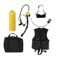 thumbnail image 2 of EBTOOLS 2L Diving  Set with Oxygen Cylinder, Vest, and Goggles, 2 of 8