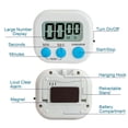 thumbnail image 3 of Gustave 2 Pack Digital Kitchen Timers Magnetic Loud Alarm Electronic Countdown Timers with Large LCD Display and Stand for Cooking, Baking, Study, Exercise, Classroom (Battery Included), 3 of 8