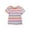 Blue, variant on Lmnyox Kids Colorful Striped T Shirt Cute Short Sleeve Crew Neck Basic Tee Boys Girls Summer Casual Cotton Tops