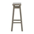 thumbnail image 3 of Boraam Sonoma 29-Inch Bar Height Backless Saddle Wood Bar Stool, Storm Grey Wire-Brush Finish, 3 of 6