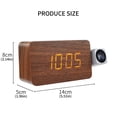 thumbnail image 3 of Projection Clock for Bedroom,Digital Clock with 180° Projector on Ceiling Duals Loud Alarm Clocks with Dates Night Light, 3 of 8