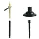 thumbnail image 4 of Lámpara solar de enchufe de tierra con velas - Paquetes de 4 luces solares LED para jardines, céspedes y caminos, 4 of 9