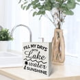 thumbnail image 6 of Zomyto 7x7 In Fill My Days With Lake Water and Sunshine Wooden Box Sign Desk Decor, 6 of 6