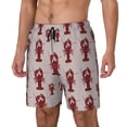 thumbnail image 1 of Fotbe Red Lobster With Claws Traje de Baño para Hombre – Shorts de Natación de Secado Rápido con Forro y Bolsillos-X-Large, 1 of 6