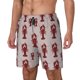 thumbnail image 1 of Balery Red Lobster With Claws Bañador para hombre, shorts de playa de secado rápido con entrepierna y forro de compresión-Small, 1 of 6