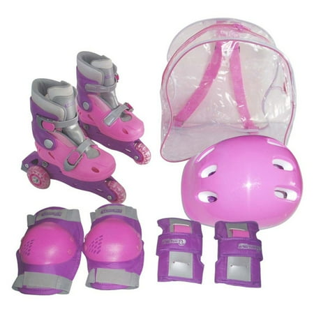 Chicago Skates Girls' Training Inline Skate Combo, Sizes J10-J13