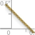 thumbnail image 4 of Solid 14K Yellow Gold 1.1mm Box with Spring Ring Lock Chain - 24", 4 of 8