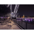 thumbnail image 2 of Frank, Assaf 24x19 White Modern Wood Framed Museum Art Print Titled - River Thames and the Millenium Wheel from promenade, London, UK, 2 of 4