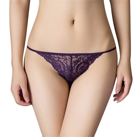 

Underwear Women Bikini Lace Elastic Transparent Low Waist Soft Cottonflex Seamless Women s Panties