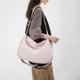 thumbnail image 4 of Bolsa de gimnasio impermeable para hombre y mujer, bolsa de lona con compartimento para zapatos, bolso cruzado de fin de semana para gimnasio, fin de semana, noche., 4 of 8