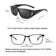 thumbnail image 4 of Gafas de Sol IGnaef Polarizadas UV400 para Usar Sobre Anteojos Unisex, 4 of 5