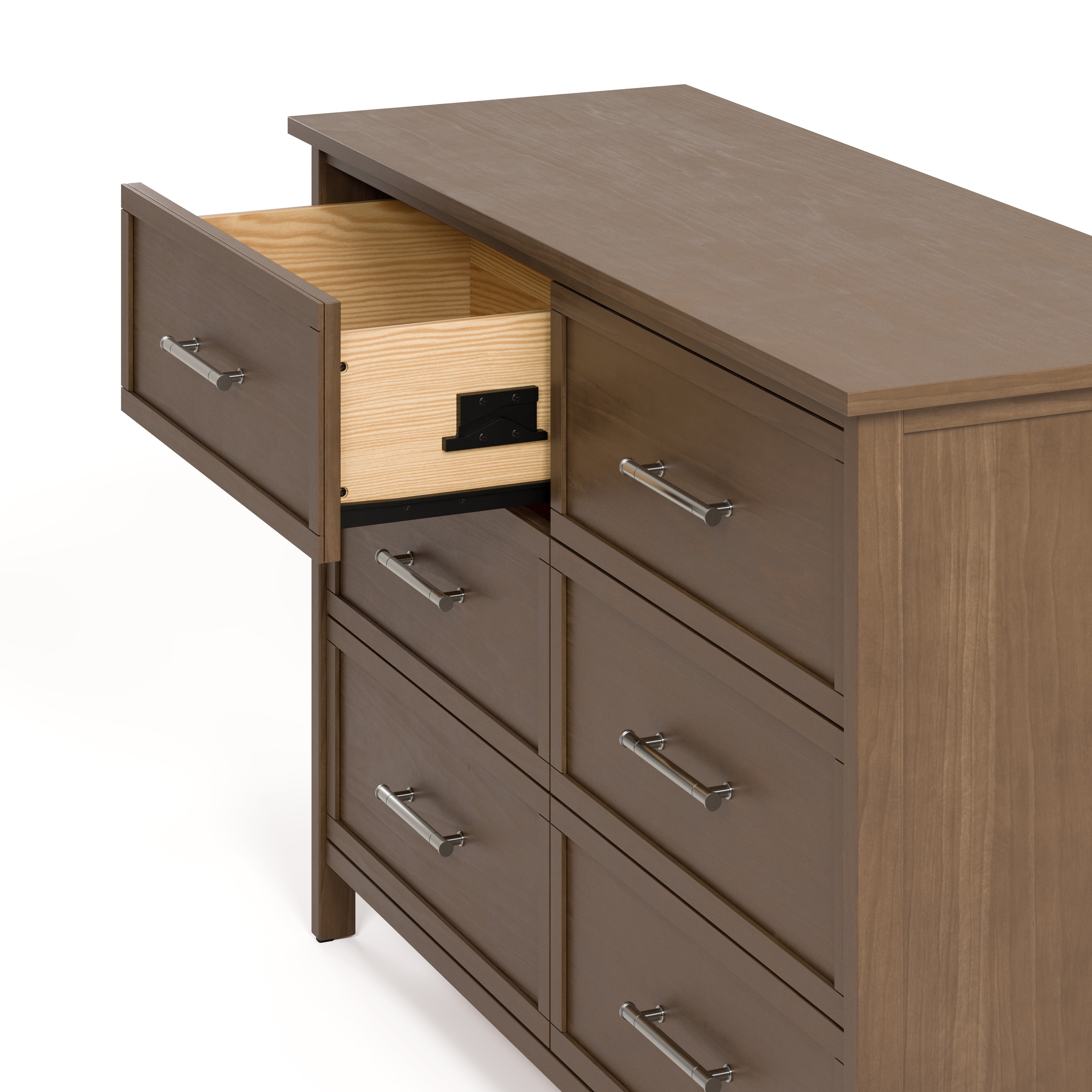Graco Classic 6 Drawer Nursery Dresser, Hazelnut