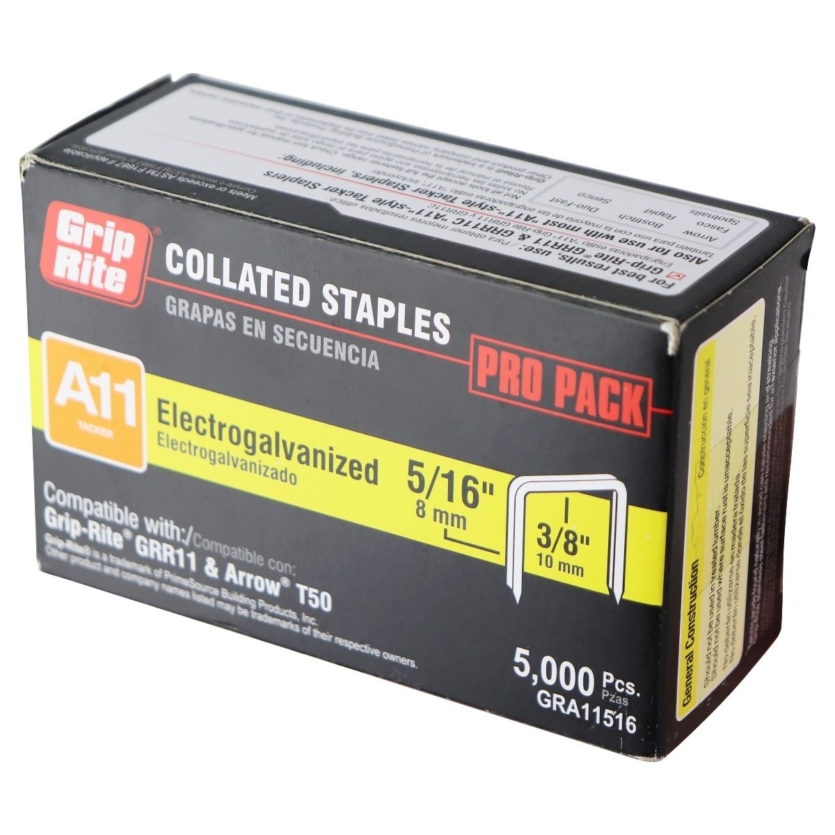 Grip Rite Collated Staples A11 Electrogalvanized (5/16in x 3/8in