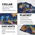 thumbnail image 5 of Damipow Hawaiian Shirts for Men Short Sleeve Aloha Beach Shirt Floral Summer Casual Button Down Shirts(S-2XL), 5 of 6