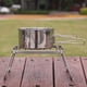 thumbnail image 1 of Mini parrilla plegable portátil para exteriores de acero inoxidable 304, soporte para ollas y parrilla para pícnic y acampada, 1 of 5