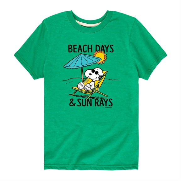 Peanuts - Beach Days Sun Rays - Toddler and Youth Short Sleeve T-Shirt