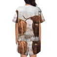 thumbnail image 3 of Lsque Yak Women's Short-Sleeved Pajama Set - 2 Piece Soft and Lightweight Sleepwear Set-4X-Large, 3 of 9