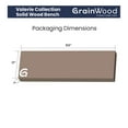 thumbnail image 3 of Grain Wood Furniture Valerie Solid Wood Bench, Rustic Grey, 3 of 3